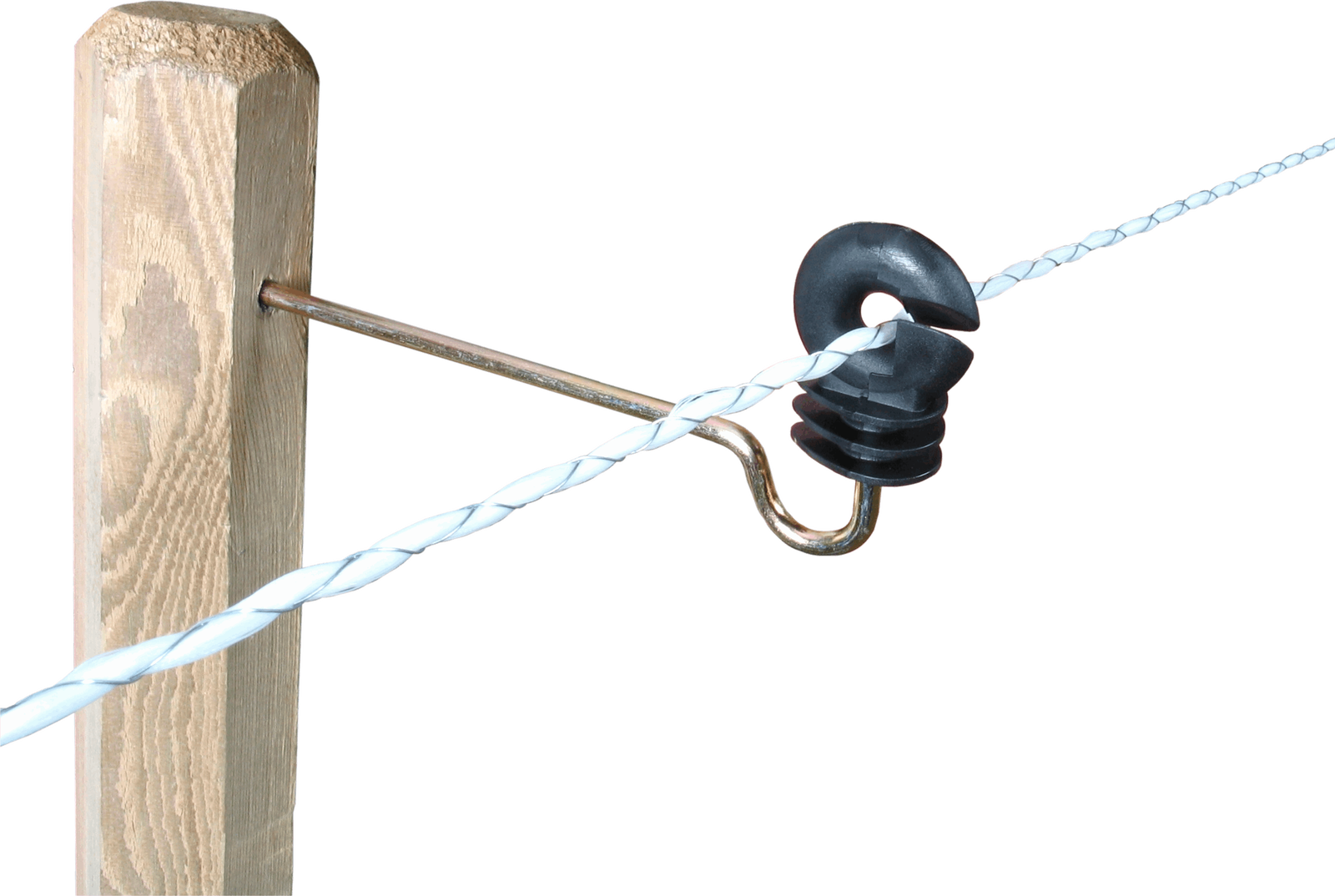  - Pro Screw-In Curved Offset Ring Insulator - Zap Fencing - 