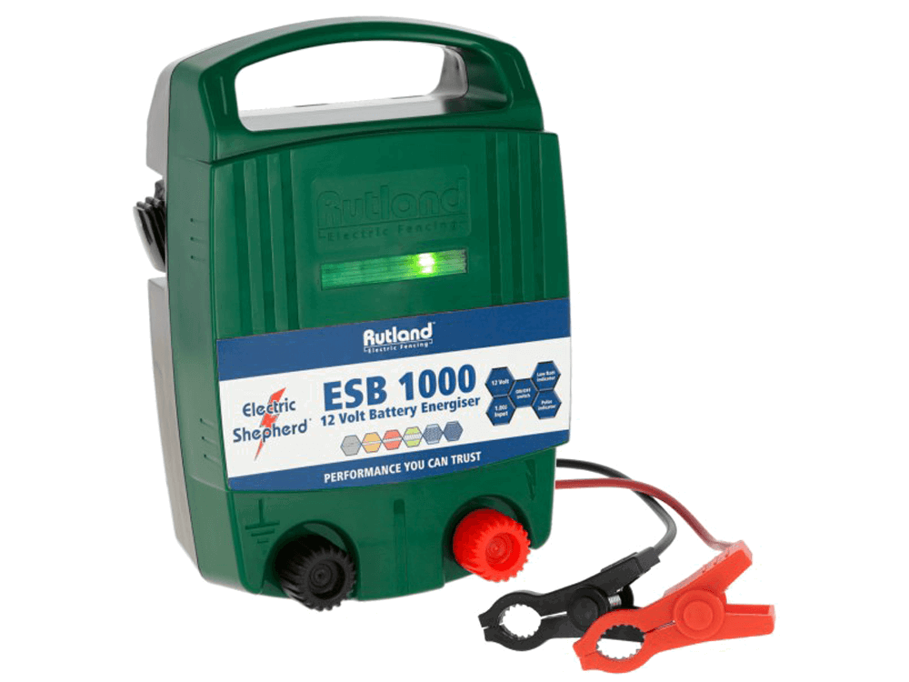  - Rutland ESB 1000 Battery Energiser 1J - Zap Fencing - 