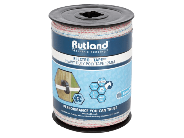  - Rutland Electro-Tape Heavy Duty 12mm - Zap Fencing - 