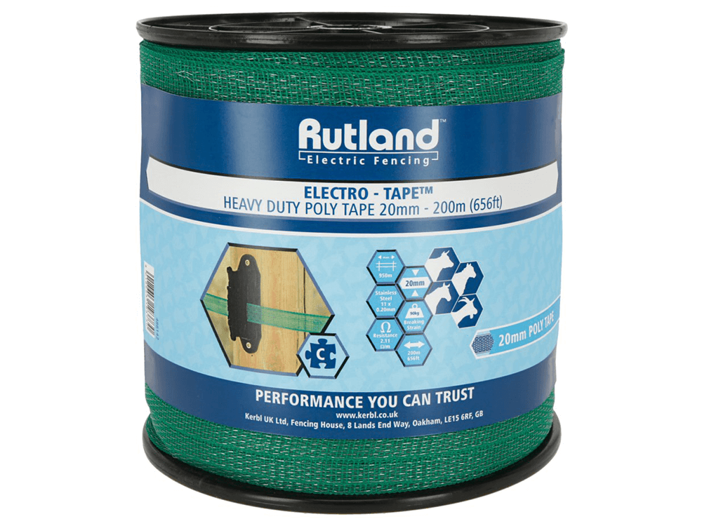 - Rutland Electro Tape 20mm - Zap Fencing - 